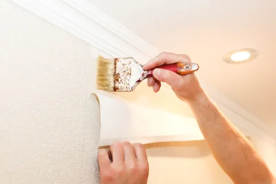 Pose de papier peint à Bueil — revêtements muraux et toiles de verre